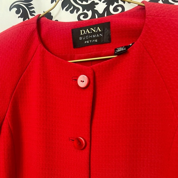 Vintage Dana Buchman Scarlet Women's Blazer - Picture 4 of 9